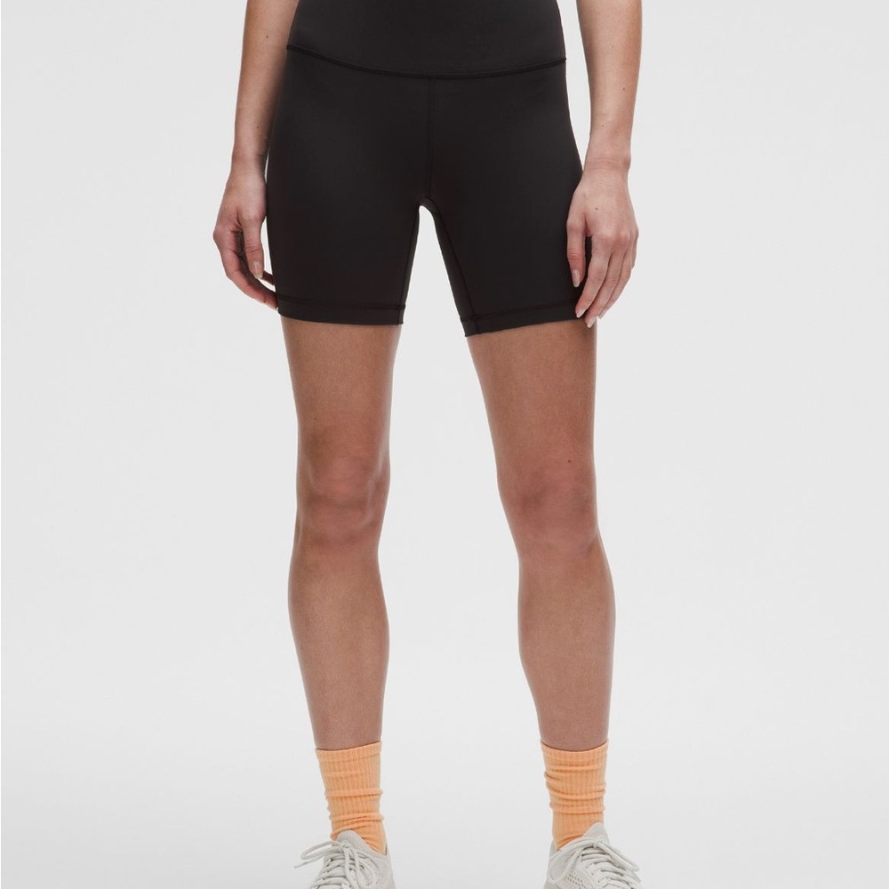 lululemon wunder train high rise 6” Blue Bike Shorts